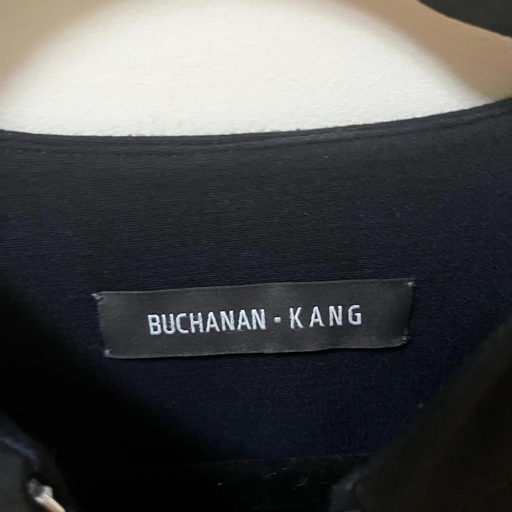 BUCHANAN - KANG Navy and Black Zip-up Blazer- Size 4 - Picture 3 of 5